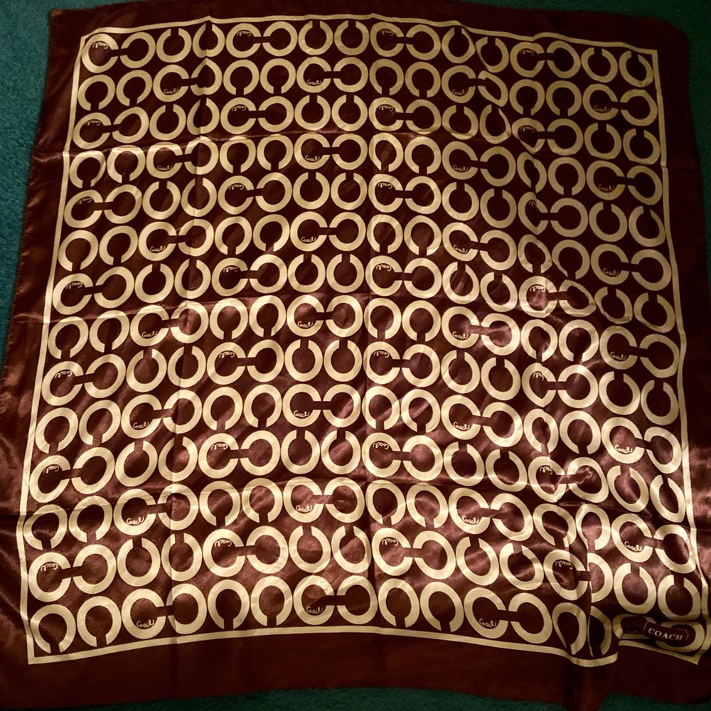 Coach vintage silk scarf